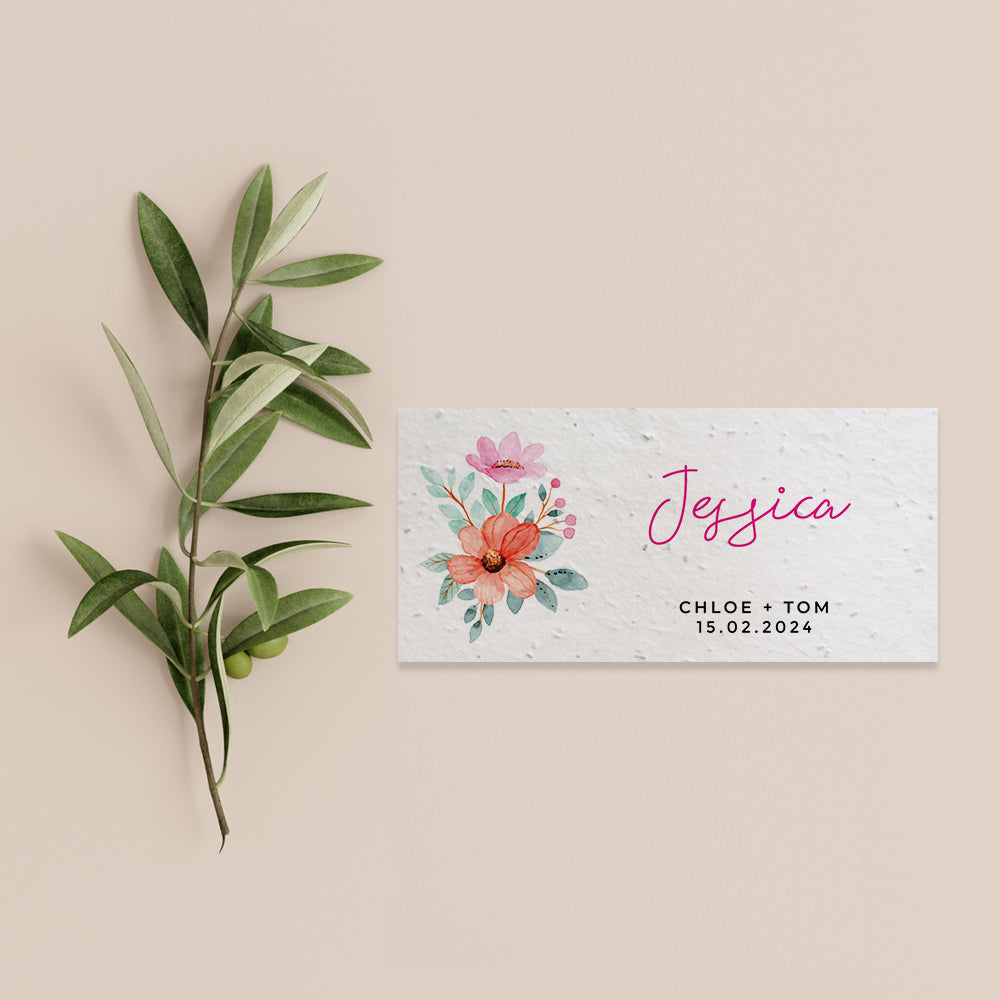 Bright Blooms - Place Cards