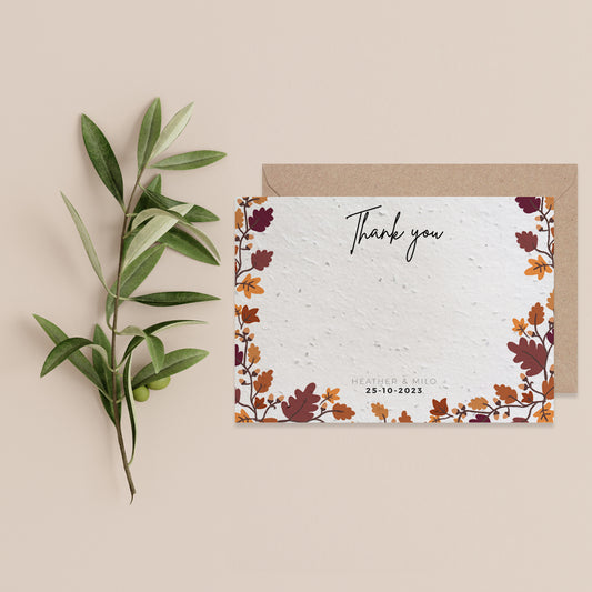 Falling For You - Thank You Card